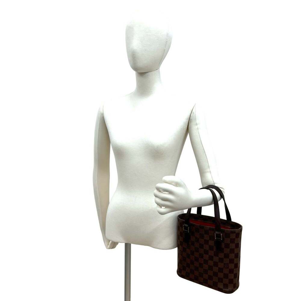 LOUIS VUITTON Authentic Vintage Brown Damier Leather Tote Bag - Picture 2 of 10